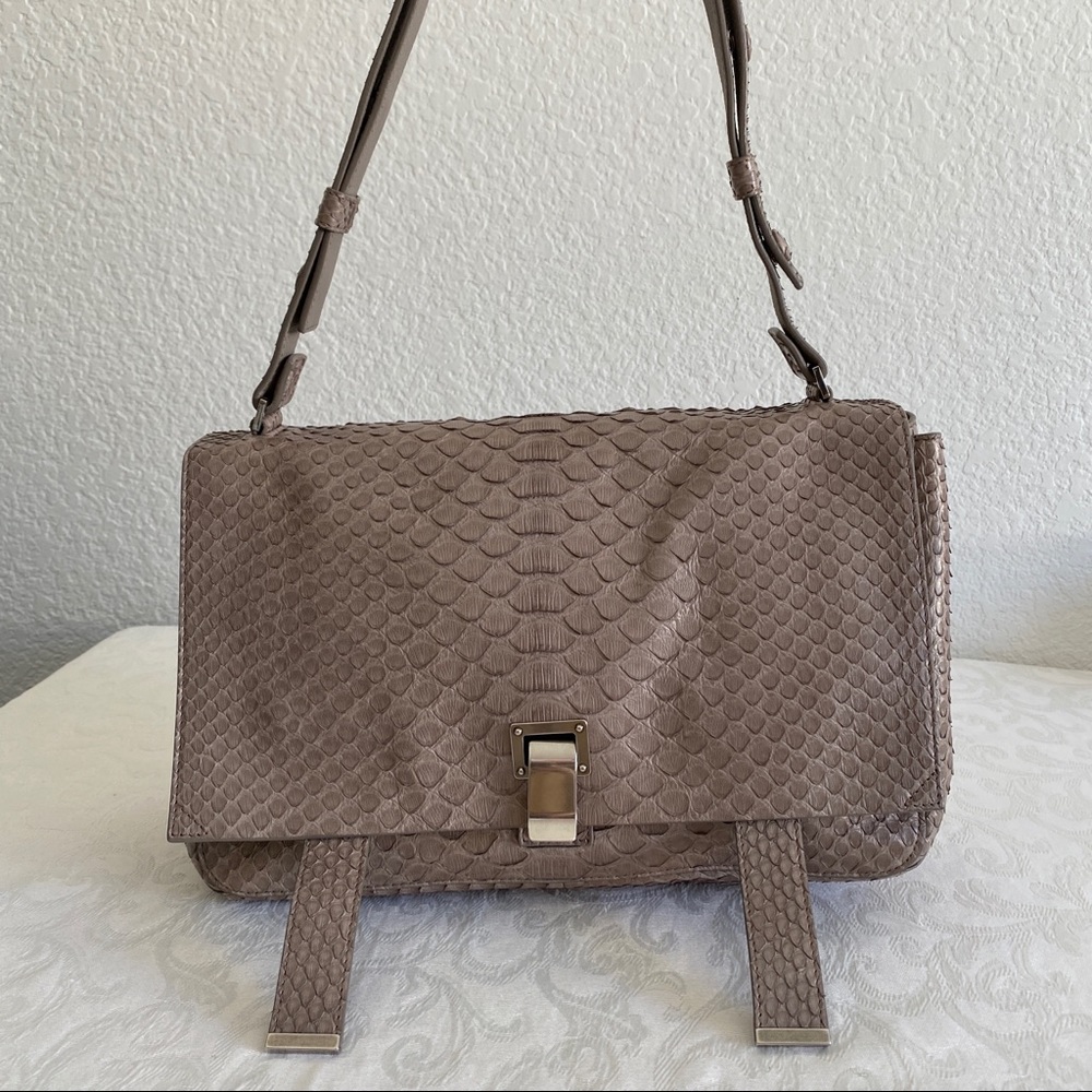 Proenza Schouler Courier Python Shoulder Bag - image 3